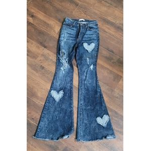 Hearts on Fire Bell Bottoms -sold-
